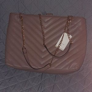 NWT time and tru Tan tote bag
